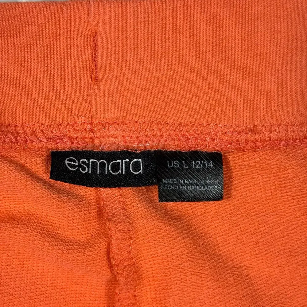 Esmara Women's L 12/14 Shorts Coral Orange Realex Fit‎ Loungewear Activewear